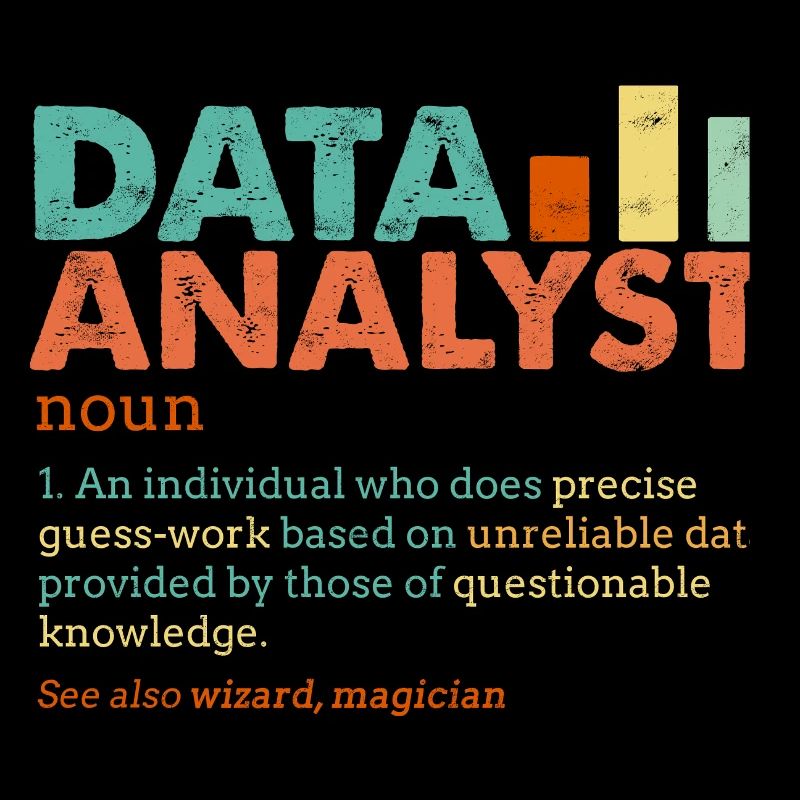 Data Analyst Retro Farbblöcke