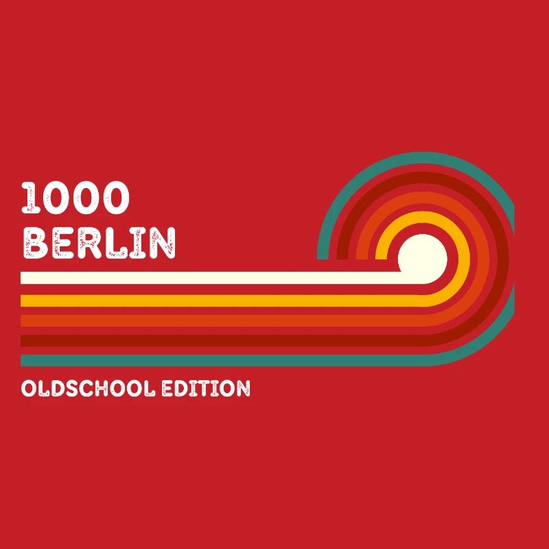 Berlin Chemise Rétro Code Postal 1000 Code Postal Souvenir