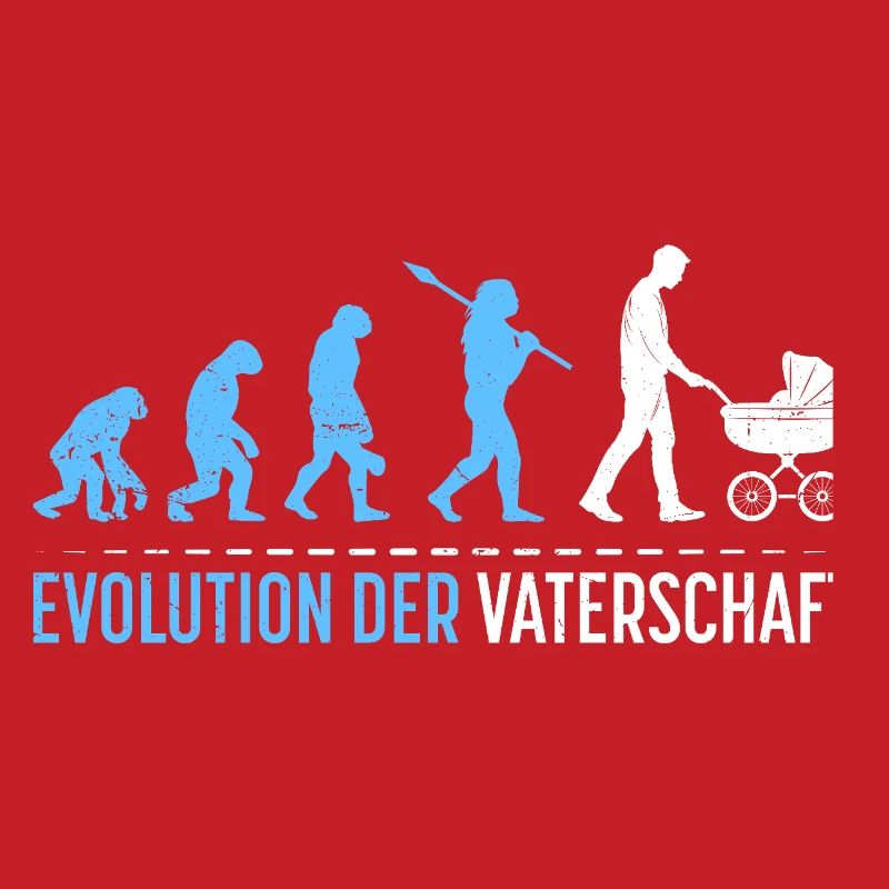 Werdender Vater EVOLUTION DER VATERSCHAFT Lustig