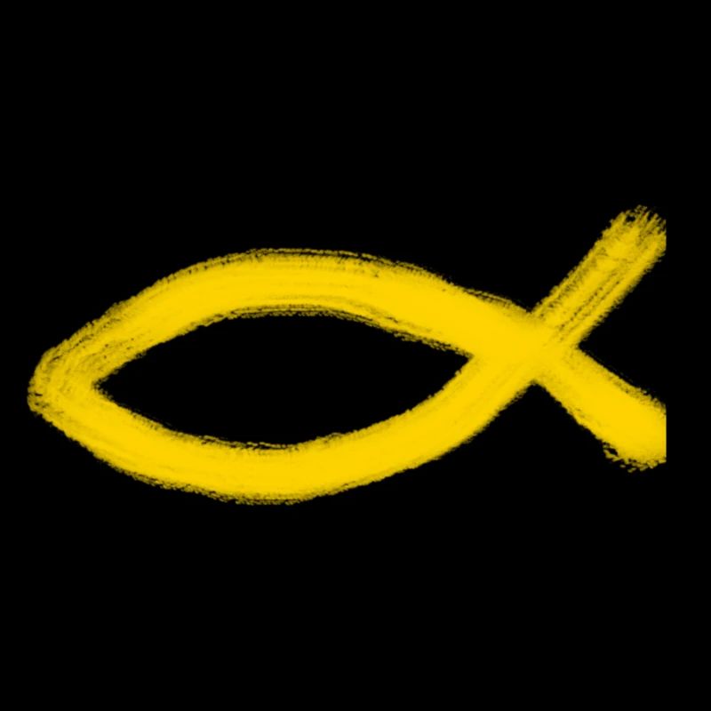 yellow Jesus fish fish Ichthys fish