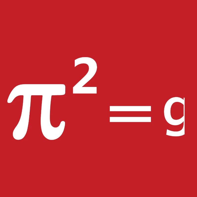 Funny Math Joke Pun - Pi Joke pi squared = g Maths