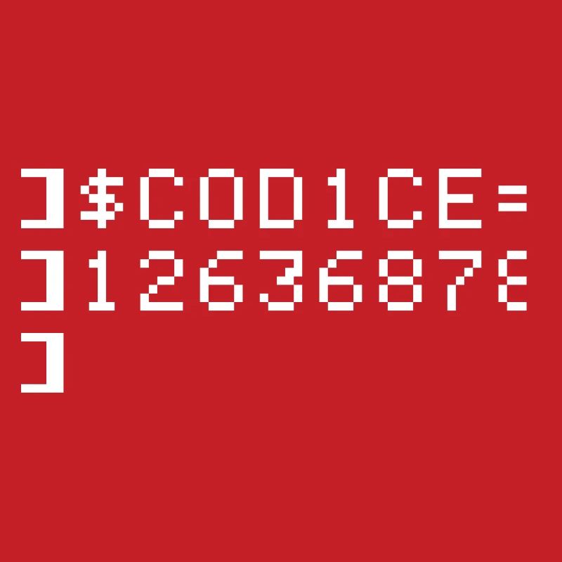 C0D1CE Codice 8-Bit Esadecimal Code Nerd Pix