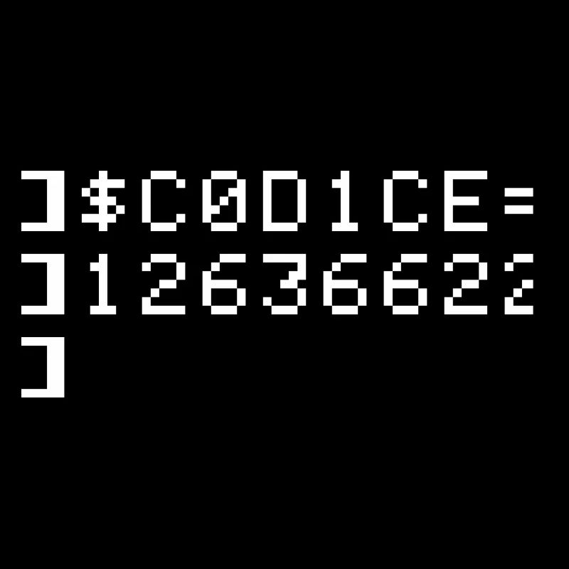 C0D1CE Codice 8-Bit Esadecimal Code Nerd Pix