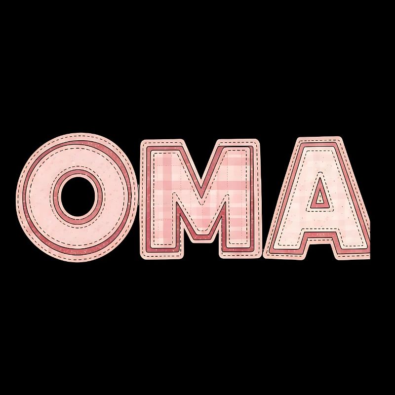 Grandma Retro Lettering Gift Idea Patchwork