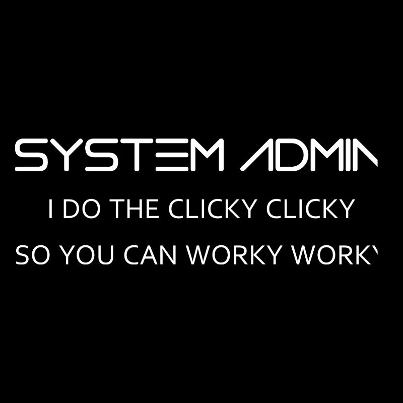 System Admin do clicky clicky en blanc