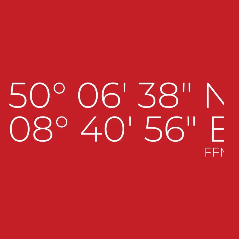 Coordinates Frankfurt am Main FFM