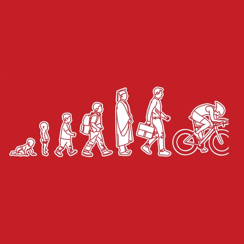 Evolution eines Radfahrers