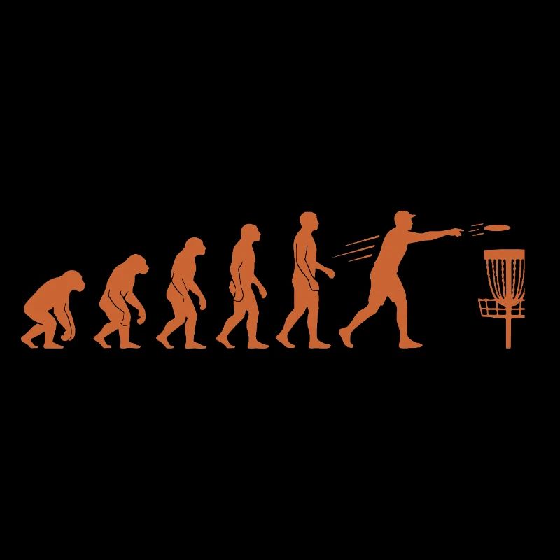 Disc Golf Evolution Drôle de Disc Golfeur Flying Disc