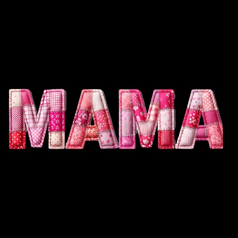 Mama Handmade Patchwork Schrift