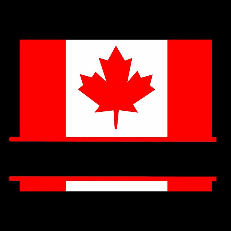 Drapeau du Canada avec un espace de la feuille d’érable pour le texte