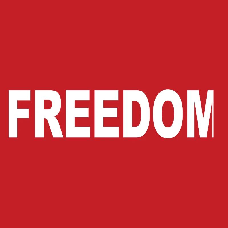 Freedom Typography Statement Design