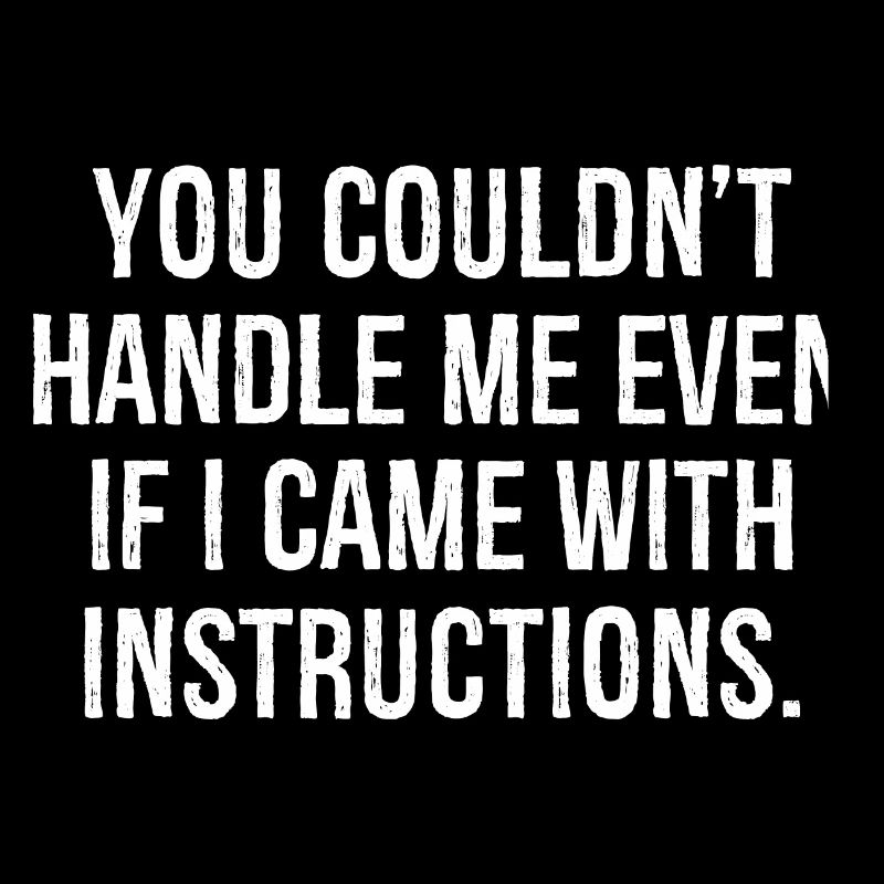 you couldn't handle me even If I came