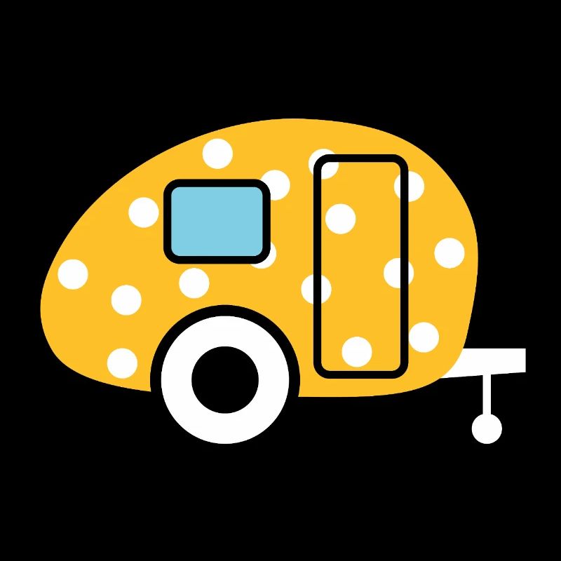 Caravan Egg Points Caravan Dots Camper Camping