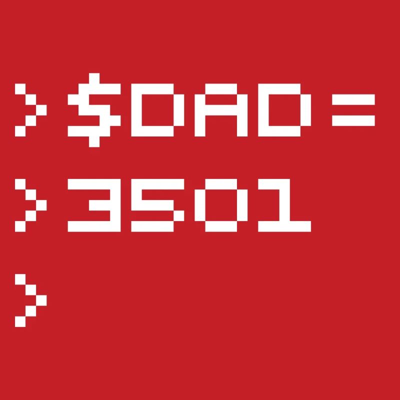 DAD Terminal de Pixels Nerd Code 8-Bits Rétro