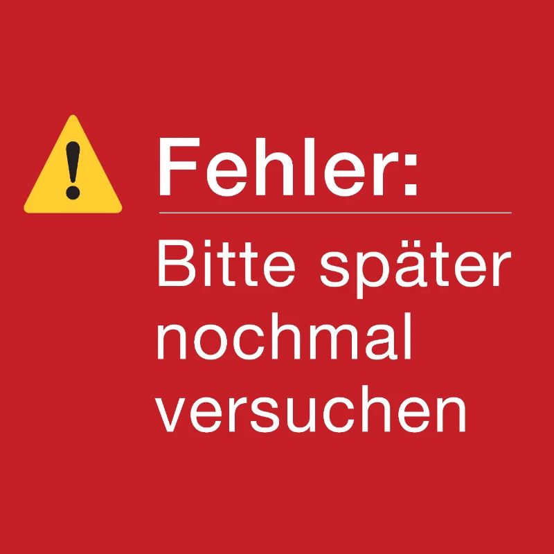 Fehler: Bitte noch einmal versuchen Informatik