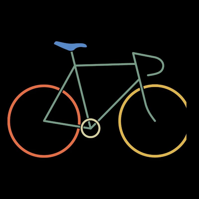 Vélo de course coloré