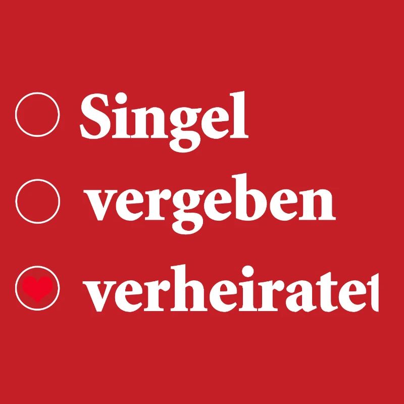 Relationship Status Selection Single - Married Heart