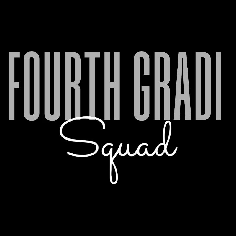 Fourth Grade Squad – Cute Teacher & Student School
