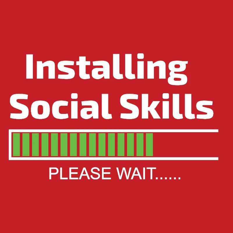 Social Skills Loading Funny Software Programmer