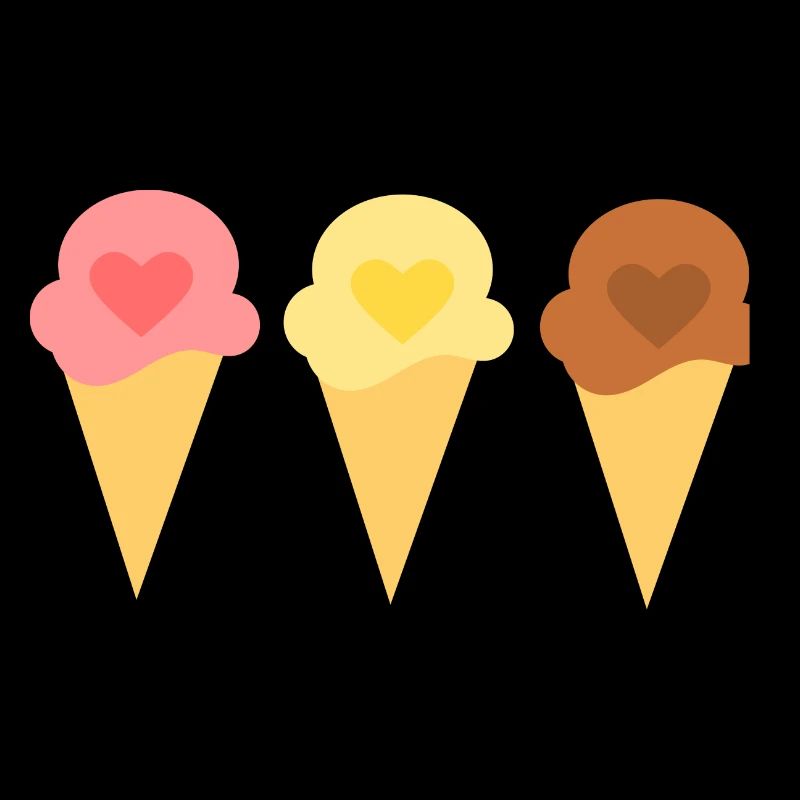 Eis Herz Eiscreme Erdbeereis Eisdiele Geschenk