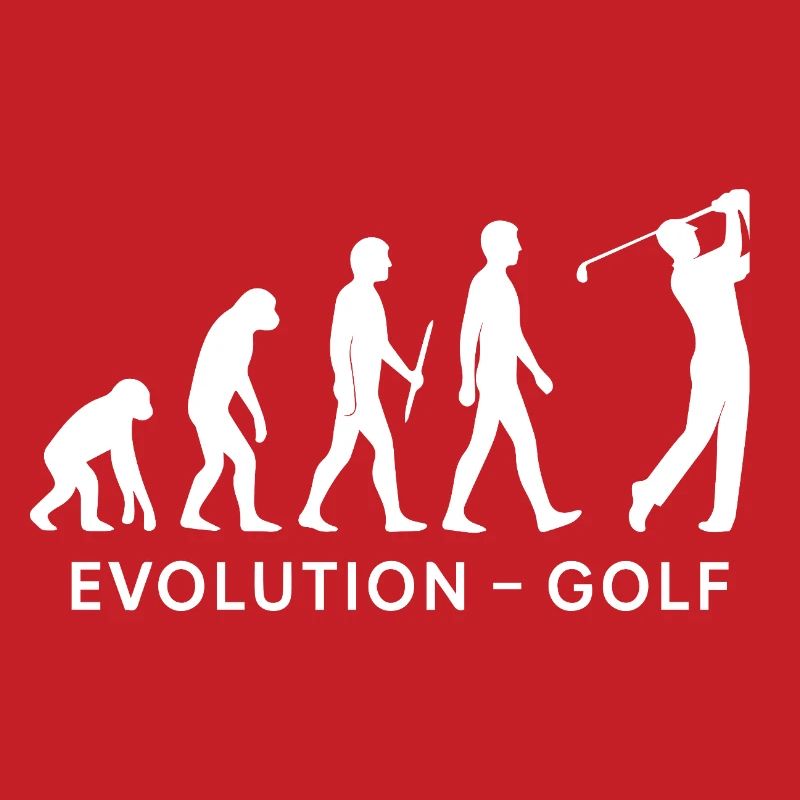 Evolution Golf Funny Golfer Humor Design