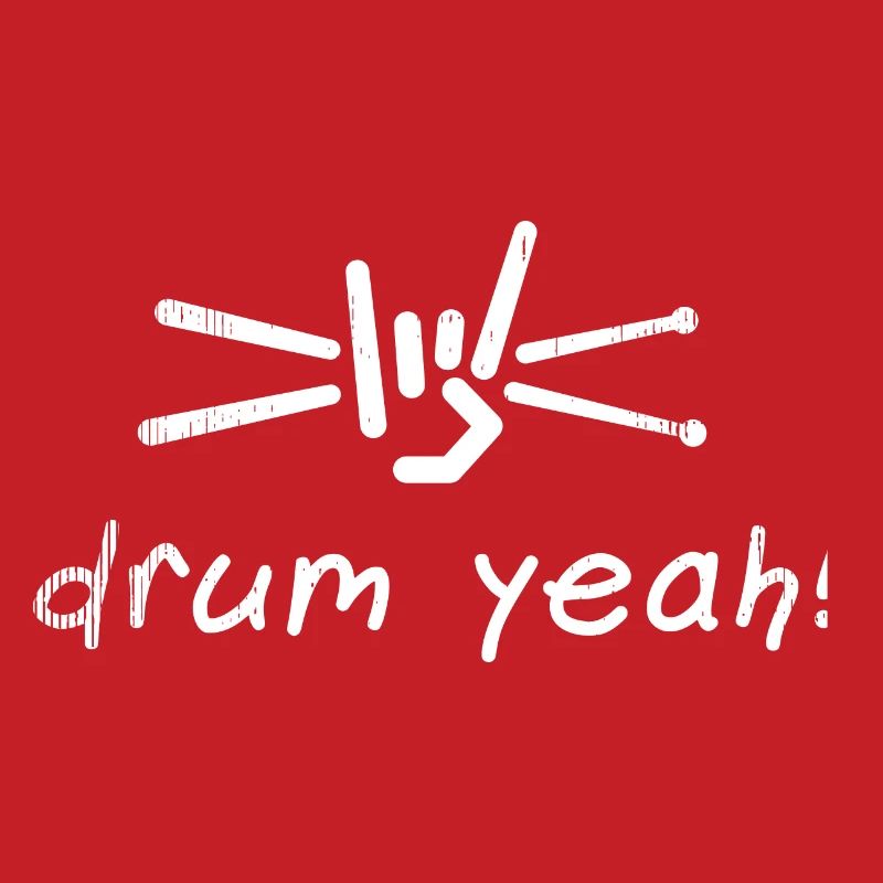 Drum Yeah! Energetic Drum Pattern Illustration