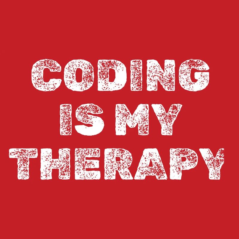 Coding Is My Therapy Programmierer Shirt