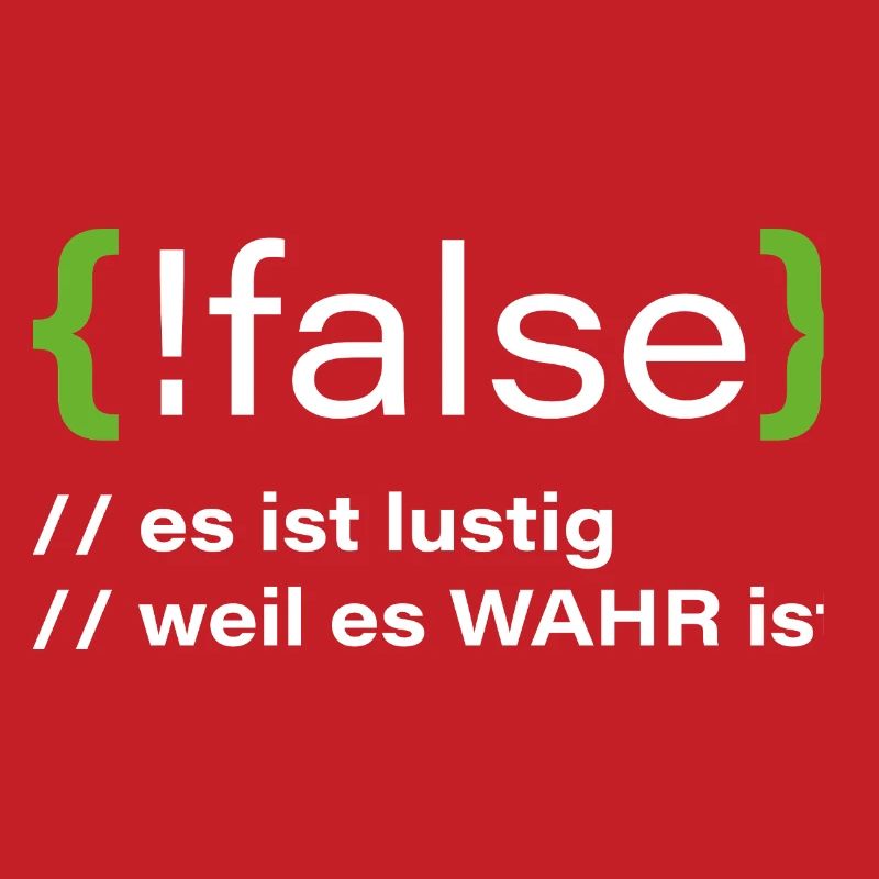 false - Lustiger Programmierer Spruch