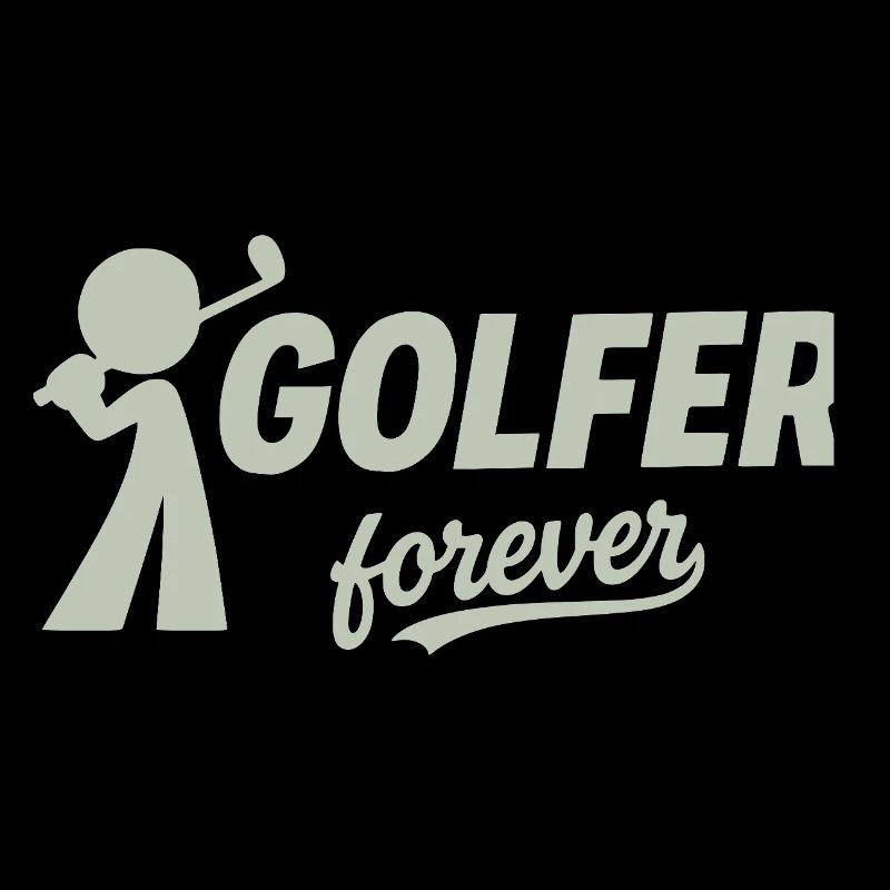 Silhouette du golfeur éternel
