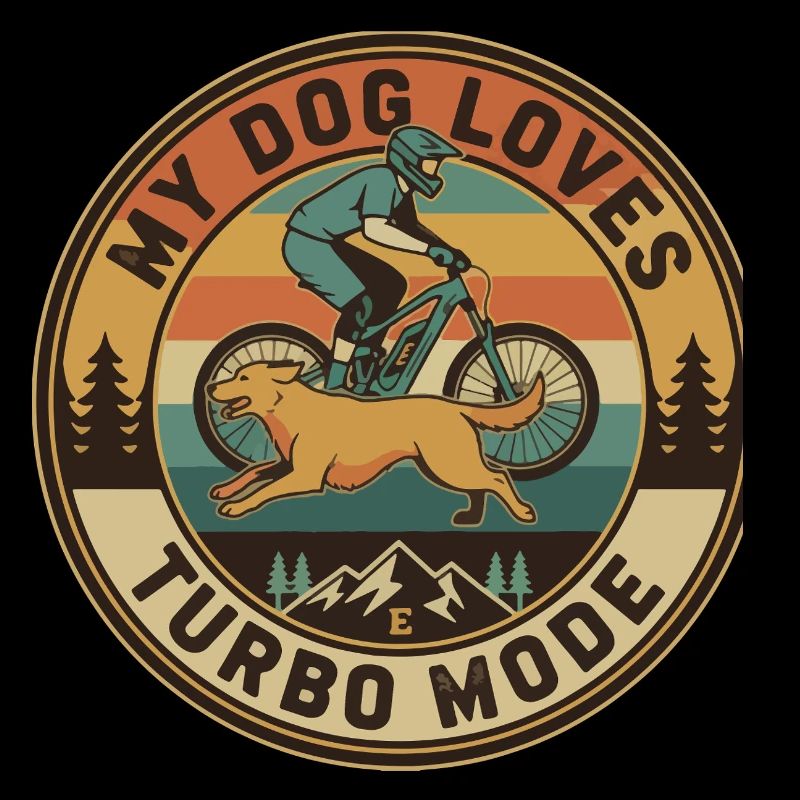 Mon chien adore le mode turbo E-VTT rétro