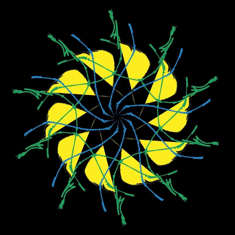 Random patterns circled