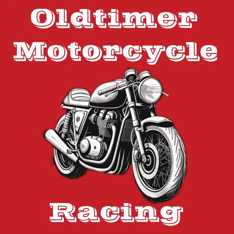 Oldtimer Motorcycle Racing blanc