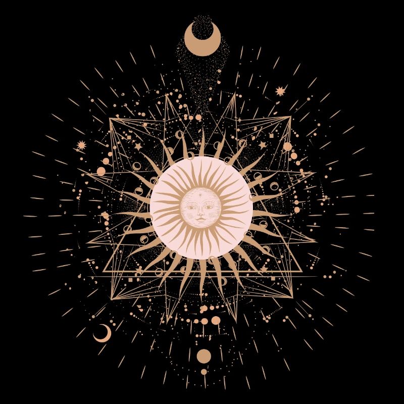 Sonnen-Mandala-Strahlen