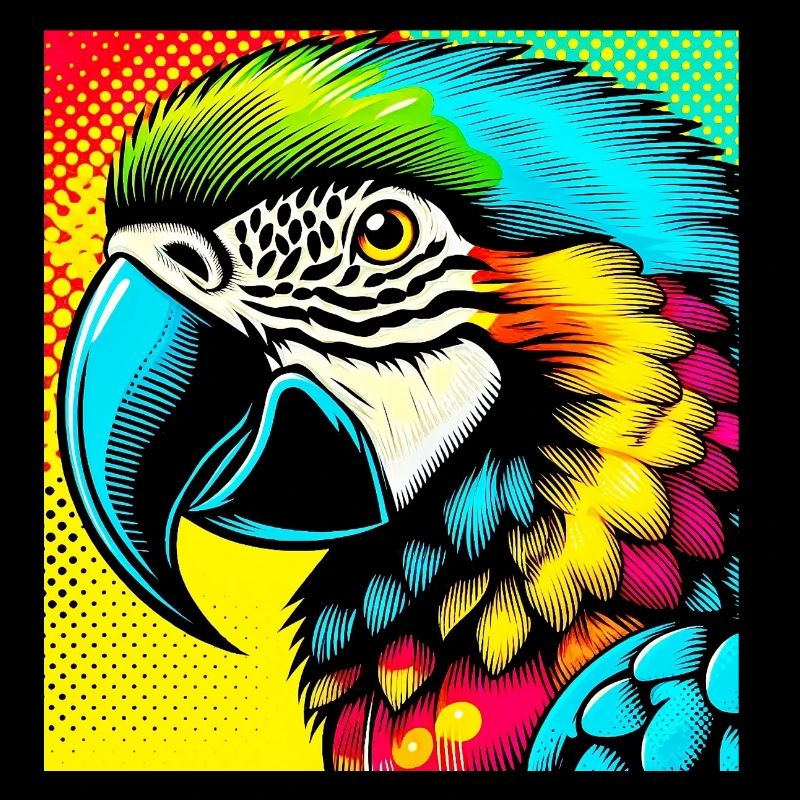 Perroquet Pop Art