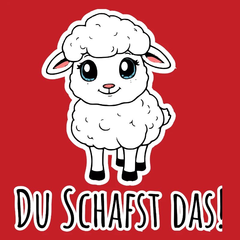 Du Schafst das! Das kleine Schaf glaub an dich!