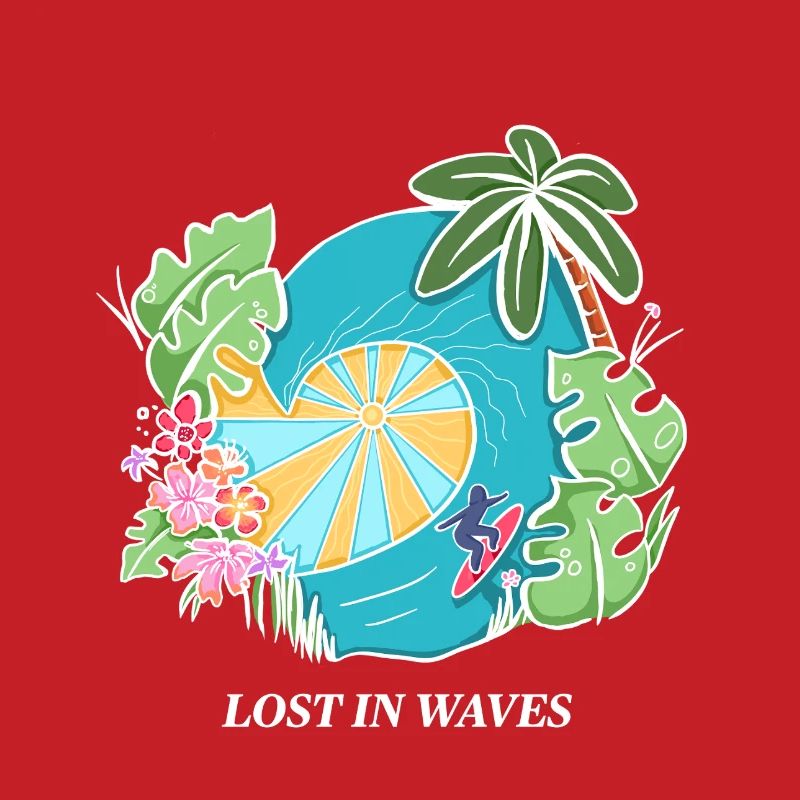 Perdu dans les vagues - Conception de vibrations de surf tropicales
