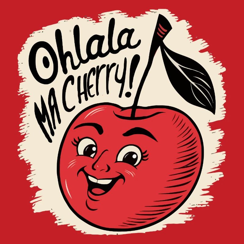 Ohlala Ma Kirsche Geschenkidee Süßes Mädchen