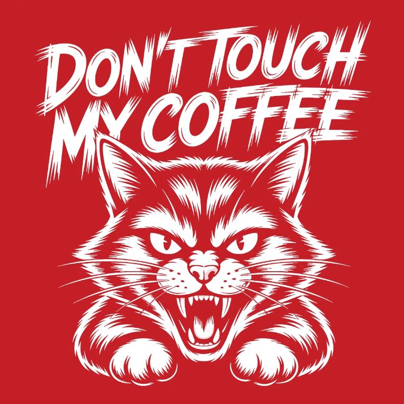 Ne touche pas à mon café – Chat qui siffle