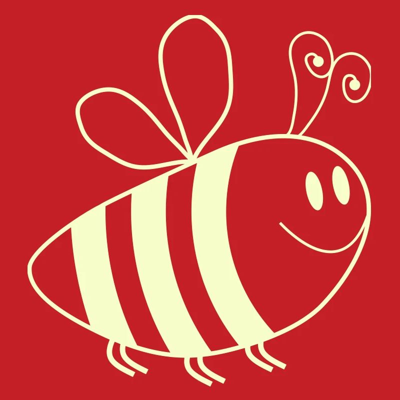 Lächelnde Bienchen Muster