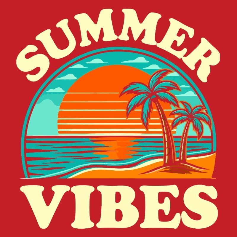Palm Tree Summer and Sunset Vibes