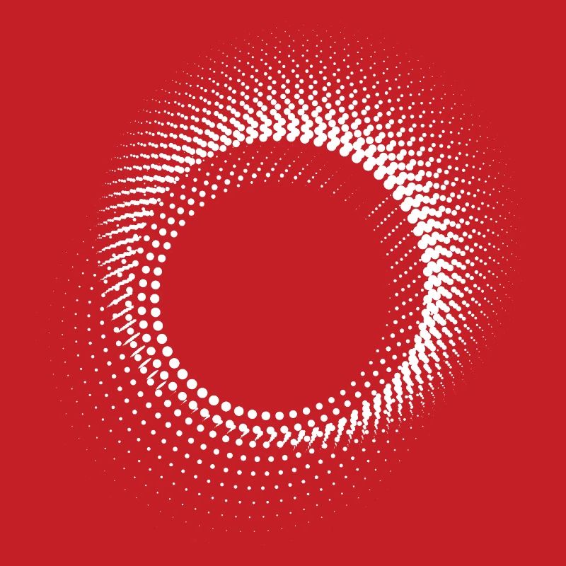Spirale en points concentriques