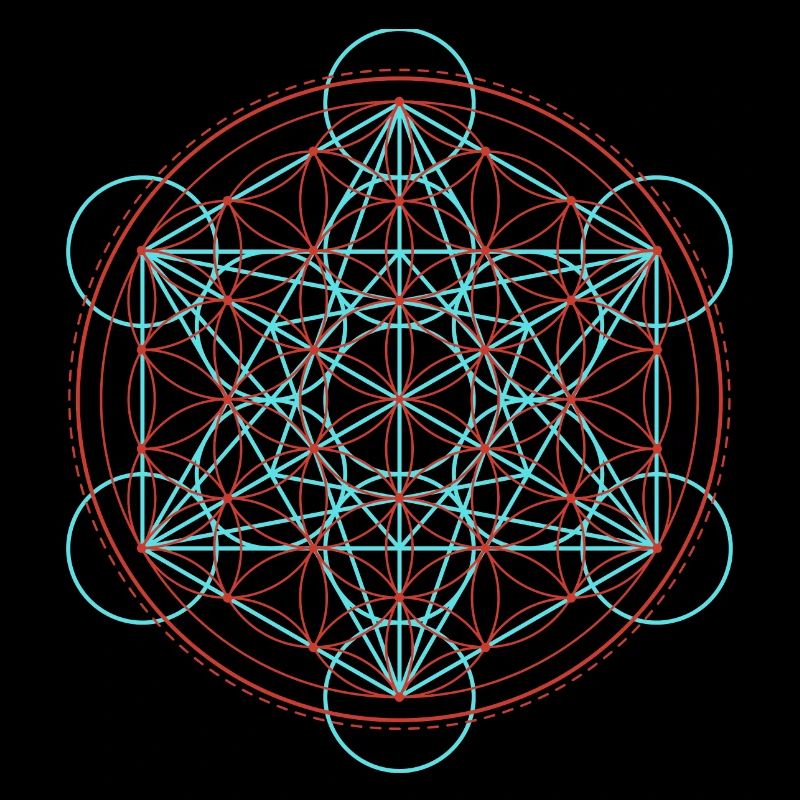 Lebendige Blume des Lebens Geometrie