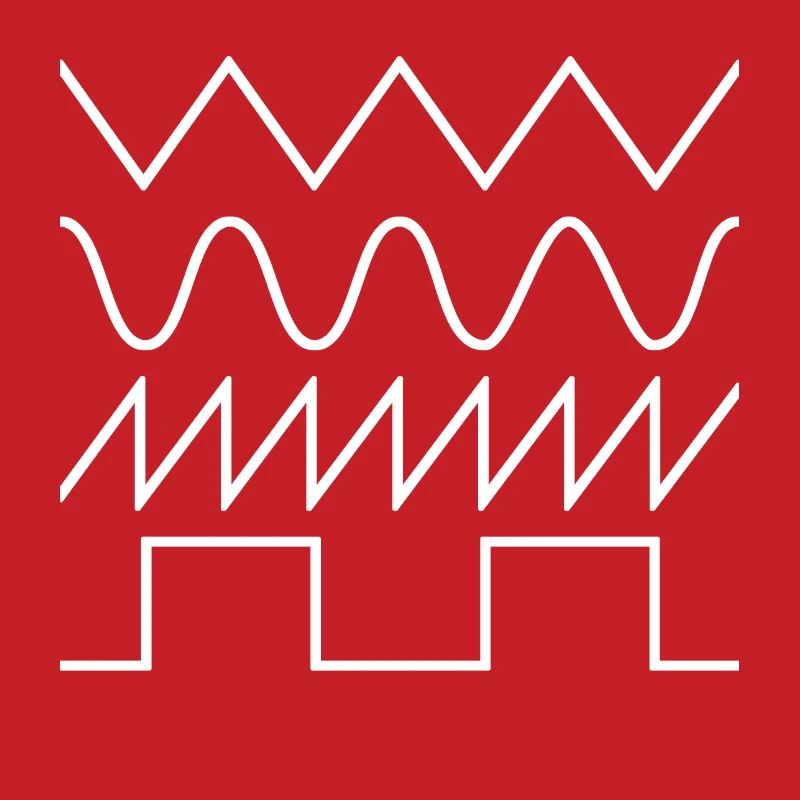 Synthesizer Waveforms (white font) #2