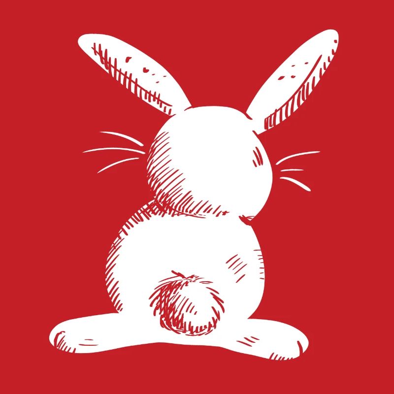 White long eared hare comic