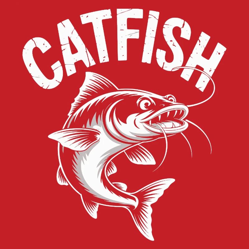 Conception de pêche d’aventure au poisson-chat