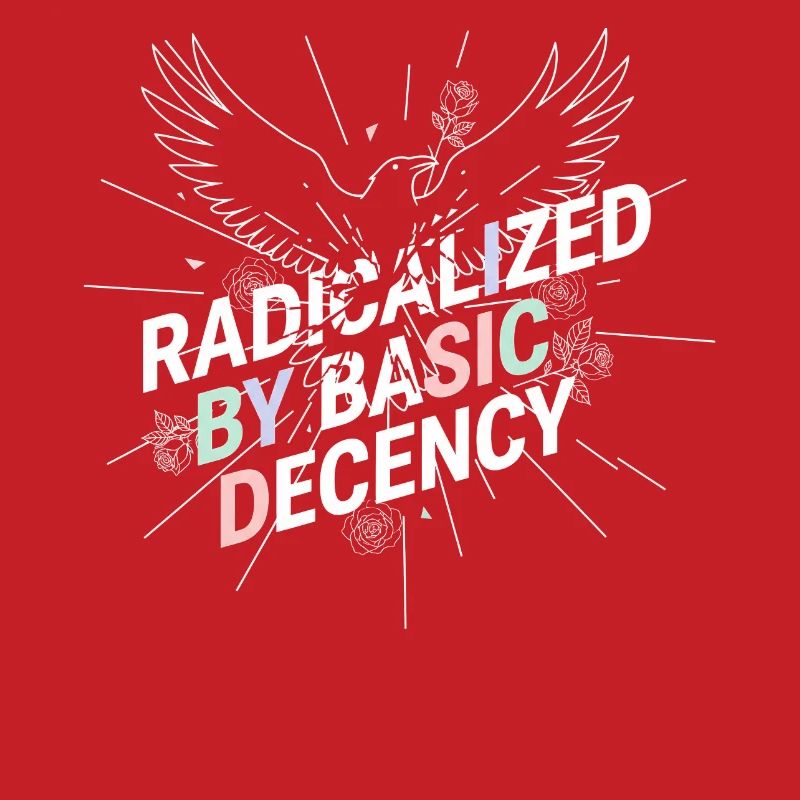 Radicalized by Basic Decency Shirt Democracy Fans