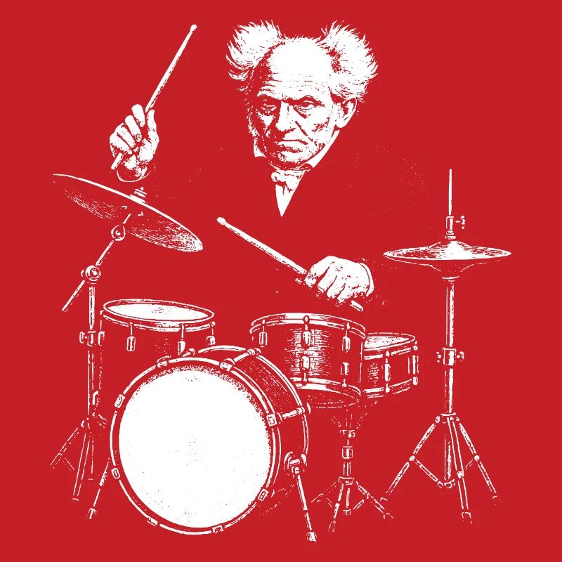 Schopenhauer Drummer Burst Silhouette