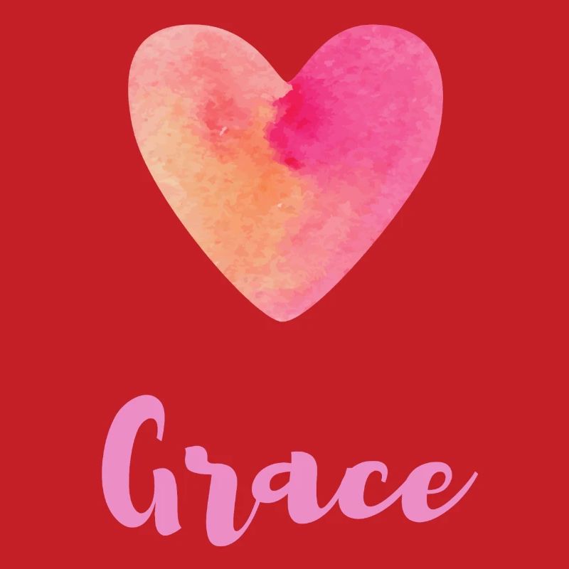 Grace Rosa Herz Mädchen Aesthetic Geschenk Tee