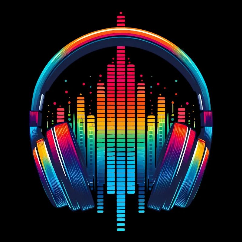 Lebendiger Klang Kopfhörer Regenbogen