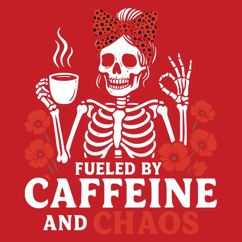 Mutter Koffein Mutter Skelett Kaffee